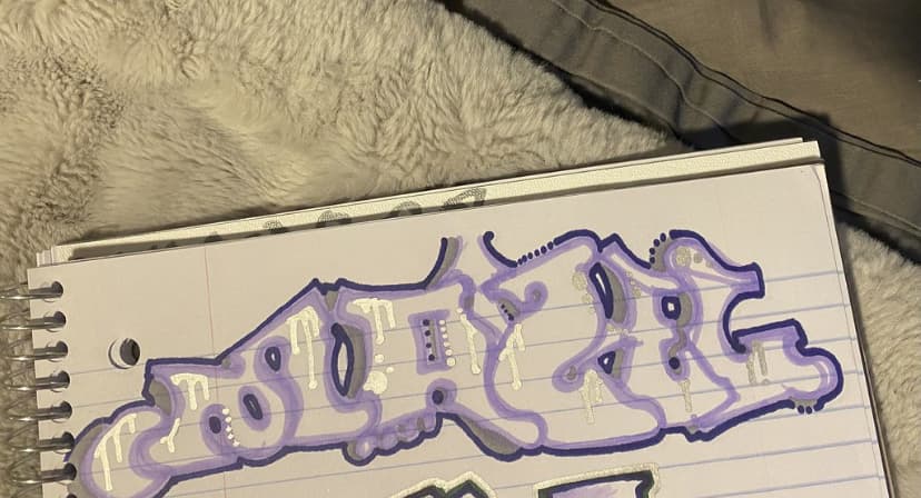 marker fill on notebook